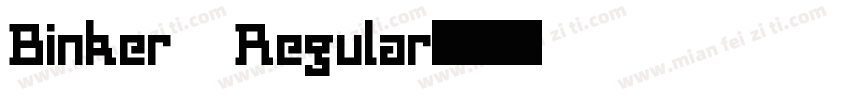 Binker Regular字体转换